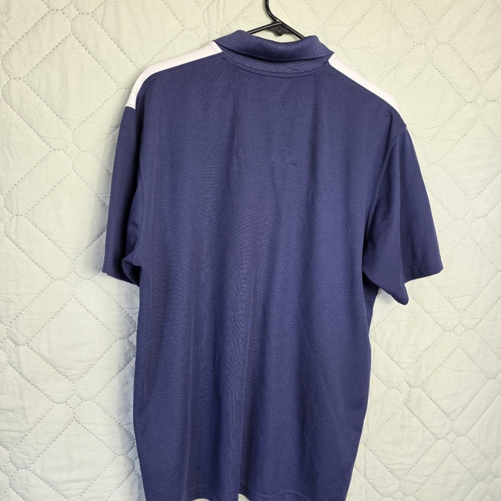 Dallas Cowboys Pullover Shirt Short Sleeve Polyester Knit Button Collar Size L - Picture 4 of 9